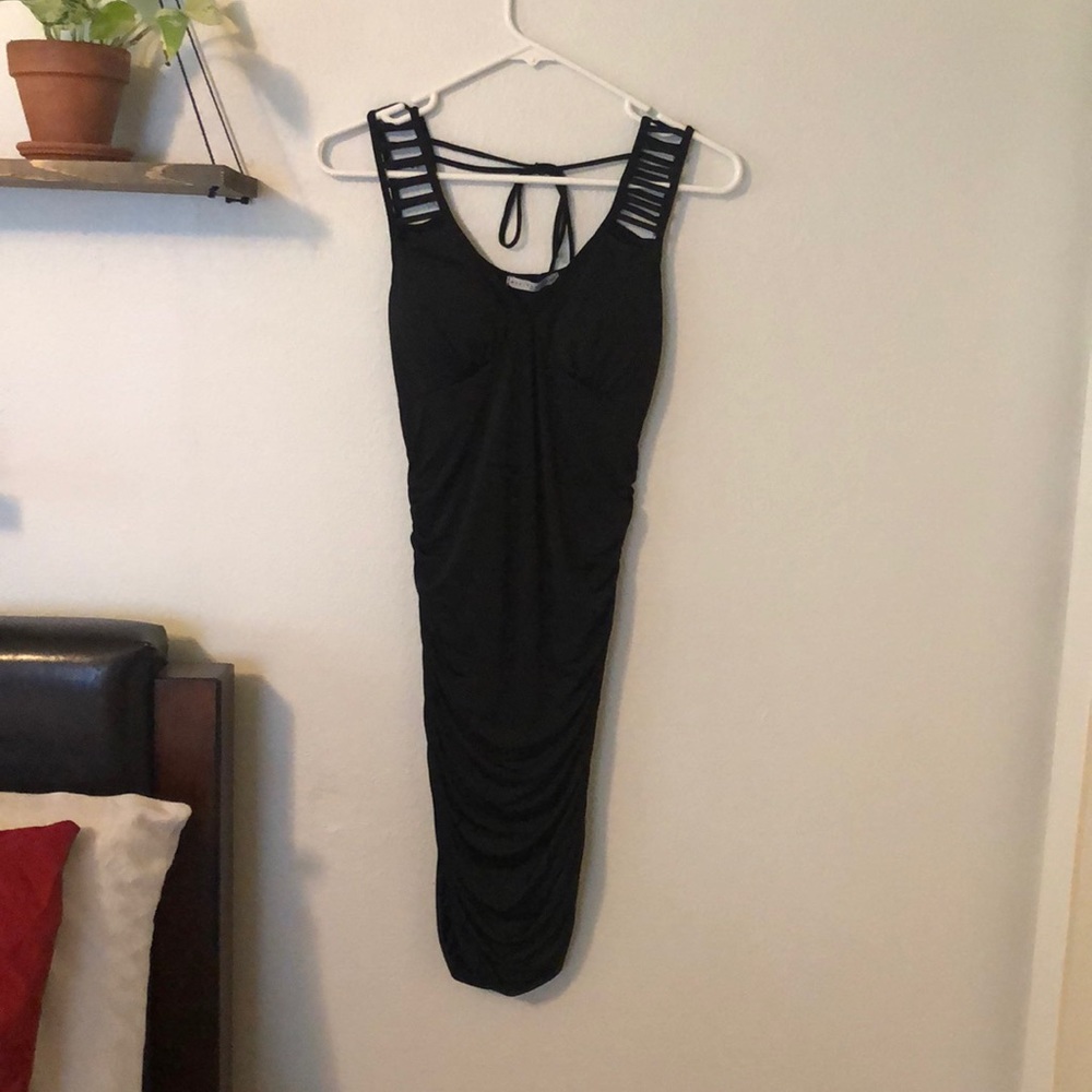 Black cocktail dress
